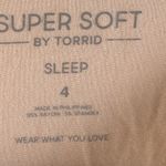 Torrid  Super Soft Sleep Moon Phases Cream Metallic Gold Accents Shirt Size 4 4X Photo 3