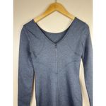 Athleta  Women’s Gray Illusion Bodycon Dress Long Sleeve Size XXS Photo 5