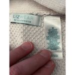 Liz Claiborne Liz Wear Women's Size Medium  Crochet One Button Cardigan Sweater Photo 4