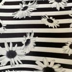 Betsey Johnson black and white daisy sports bra/ cropped tank Photo 9