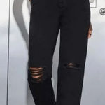 SheIn  Black High Rise paperbag Jeans size M Photo 0