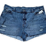 Old Navy  High Rise Slouchy Straight Button Up Raw Hem Shorts Women’s‎ Size 20 Photo 0