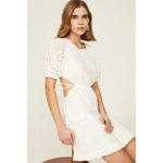Peter Som  Collective Eyelet Mini Dress in White 6 Womens Backless Cut out Photo 15