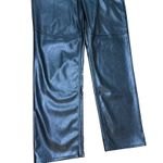 Gap  Cheeky Straight‎ High Rise Black Faux Leather Pants Women's Size 31/12R Photo 4