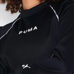 Puma XTG Black Crew Neck Crop Sweatshirt Athletic LS Top Size M Photo 2