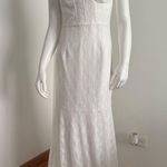 Lulus White Lace Bustier Maxi Dress – Size L – Stretch Fit Bridal Gown – New Size L Photo 1