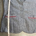 Tart Jersey Knit Button Blazer Jacket Mixed Print Blue White Pockets Soft Small Photo 12