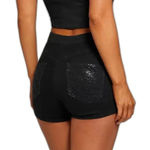 Guess  Women's Ultra Curve‎ Rhinestone Shorts - Size 30 - Black - NWT Photo 1