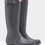 Hunter Original Tall Wellington Boots in Charcoal Grey NWOB Size 5 - 5.5 EU 36 Photo 0