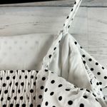 She & Sky  Dot Print Ruffle Sleeve Crop Top Size L Photo 3