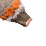 Marc New York  Women’s Size Large Camel & Orange Faux Fur‎ Sweater Photo 2