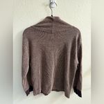 Nike Yoga Luxe Cover Up Mock Neck Chocolate Brown Size S Athletic Photo 4