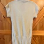 I.N. San Francisco  Sweater Pullover Womens Size Med Cream/Gold Short Sleeve Knit Photo 2