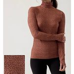 Athleta Flurry mock turtleneck stretch base layer top M Photo 1