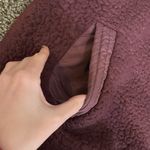 Ivory Ella purple Quarter Zip Relaxed Sherpa Jacket S Photo 6