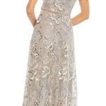 Mac Duggal NWT Embellished Ruffled Cap Sleeve A Line Women’s Dress Sz 14 #68262 Photo 1