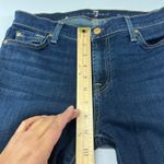 7 For All Mankind Jeans Womens 29 Blue Whiskering Denim Cotton Stretch Mid Rise Photo 8