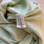 Brandy Melville  Short Sleeve Green Mint Button Front Crop Top Photo 5