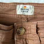 Marine layer Bridget Wide Leg Crop Pants Rust Brown Cotton Blend Size 4 Photo 5