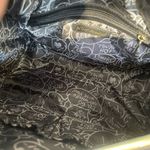 Betsey Johnson Betsy Johnson Black Rose Cream Gold Chain Handbag Purse Photo 3