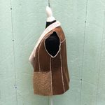 Chico's Faux Suede/Faux Sherpa Open Front Vest 0 XS Photo 5