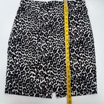 J.Crew Black and Cream Leopard Pencil Skirt Photo 4