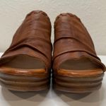 Miz Mooz Leather Slide Wedges Sandals Abbie Brandy, Size 38 (US 7.5) Photo 2