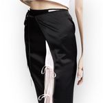 Alexander Wang new T by  ᯾ Draped Satin Skirt ᯾ Stripe Lining ᯾ Wrap Silhouette Photo 3