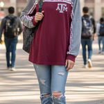 PINK - Victoria's Secret VS PINK Women’s Large Bling Texas A&M Aggies Long Sleeve Shirt Photo 0