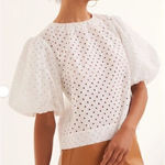 joe's jeans New. Joe’s puff sleeve eyelet top. XS. Retails $228 Photo 0