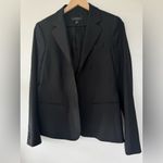 Talbots  Black Blazer Classic Tailored‎ Suit Jacketed Luxe Wool Blazer NWOT 10 Photo 4