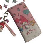 Sanrio  My Melody Pink Wallet with matching Keychain and FREE CHARMS Photo 4