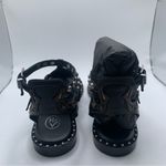 Ash NWB  Women's Plaza Leather T-Strap Sandals size 37 US 6.5 black leather Photo 7