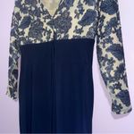 Ralph Lauren Lauren Midi Dress Women Size 8 Navy Sequin Event Formal Cocktail Photo 6