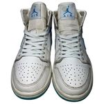 Nike  Women’s Size 7 White Powder Blue Air Jordan 1 Mid Sneakers BQ6472-114 Photo 3