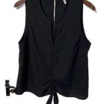 BCBGeneration BCBGengeration Black tie front tank blouse Size medium Photo 0