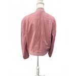 Helmut Lang  Pink Women's Leather Bomber Jacket, Size Large. Photo 2