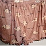 Womens lazy bear sleep shorts large NIP Brown Photo 2