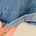 Aeropostale High Waisted Midi Denim Jean Shorts Blue Sz 4 Photo 1