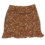 Paper Crane Floral Print Brown Skirt Set(Size Small) Photo 4