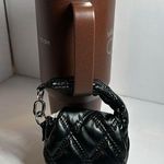 Mini Quilted Puffer Pouch #1036 Black Photo 0