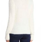 Free Press White Fuzzy Sweater Photo 1