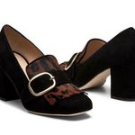 M. Gemi Lettura Block Heel Fringe Loafer Black Size 7 Photo 0