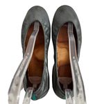 Tieks  Ballet Flats Pewter Silver Leather Size 9‎ Slip On Ballerina Style Shoes Photo 4