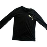 Puma Women’s Black Long Sleeve Logo Top Size Small | Athletic Streetwear Casual Photo 0