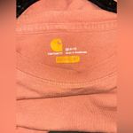 Carhartt  women’s pocket tshirt size medium 8/10 coral orange Photo 3