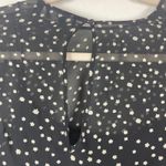 Theory  Marsh Starry Print Silk‎ Dress Black Sheer Long Sleeve Size 0 Whimsigoth Photo 6