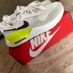 Nike  Air Max White and Neon Sneakers Photo 3