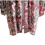 Knox Rose  Women Wrap XL/2X‎ Pink Floral Open Front Cottage Grandma Boho Festival Photo 3
