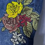 ZARA  Basic Skinny Distressed Embroidered Jean Size 6 Photo 10